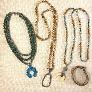 Western rodeo necklaces bracelet